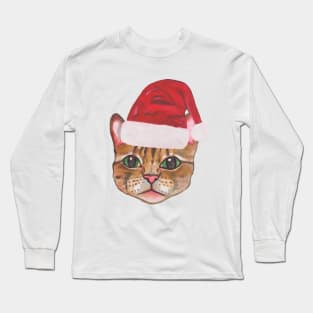 Santa cat Long Sleeve T-Shirt